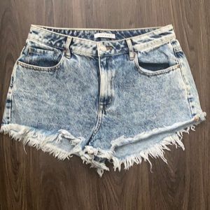 Women’s Pacsun high rise festival  acid wash shorts size 29
